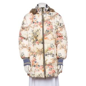 Manoush Floral Print Women's Puffer Jacket